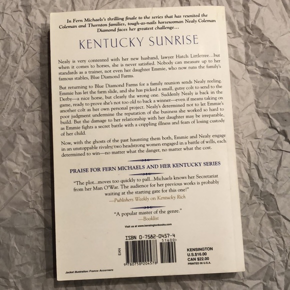⭐️5 for $15⭐️ Kentucky Sunrise by Fern Michaels | Book - Picture 2 of 2